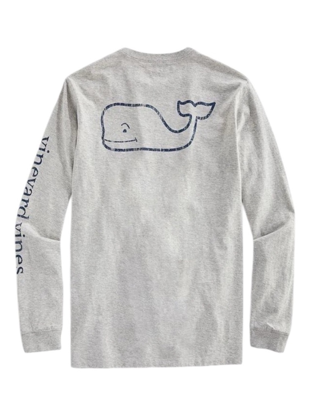 Vineyard Vines Men’s Long Sleeve Garment Died Vintage Whale Tee / Shirt